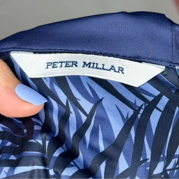 NWT Boy's Peter Millar Weld Hybrid 1/4 Zip Hoodie Navy Size Large - Picture 6 of 12